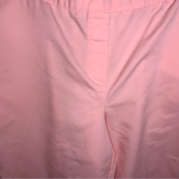 Size Petite 16 Alfred Dunner Pink Capri Pants Elastic Waistband Pastel Cotton - Picture 5 of 12